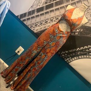 Fashion Nova Snakeskin Jumpsuit